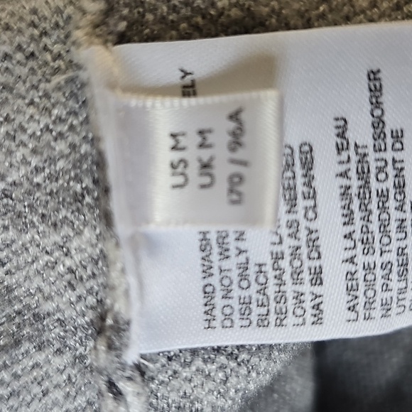 Anthropologie Gray‎ and White Zebra Lizzie Mock Turdleneck Neck Sweater Meduim - Picture 9 of 11